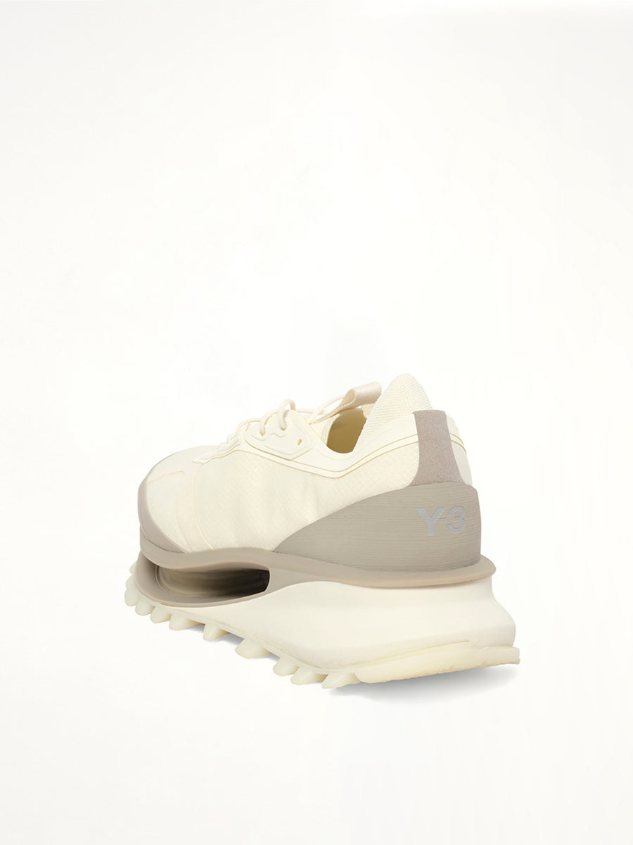Y-3 S-Gendo Trail Sneaker in Off White Back View | Y-3
