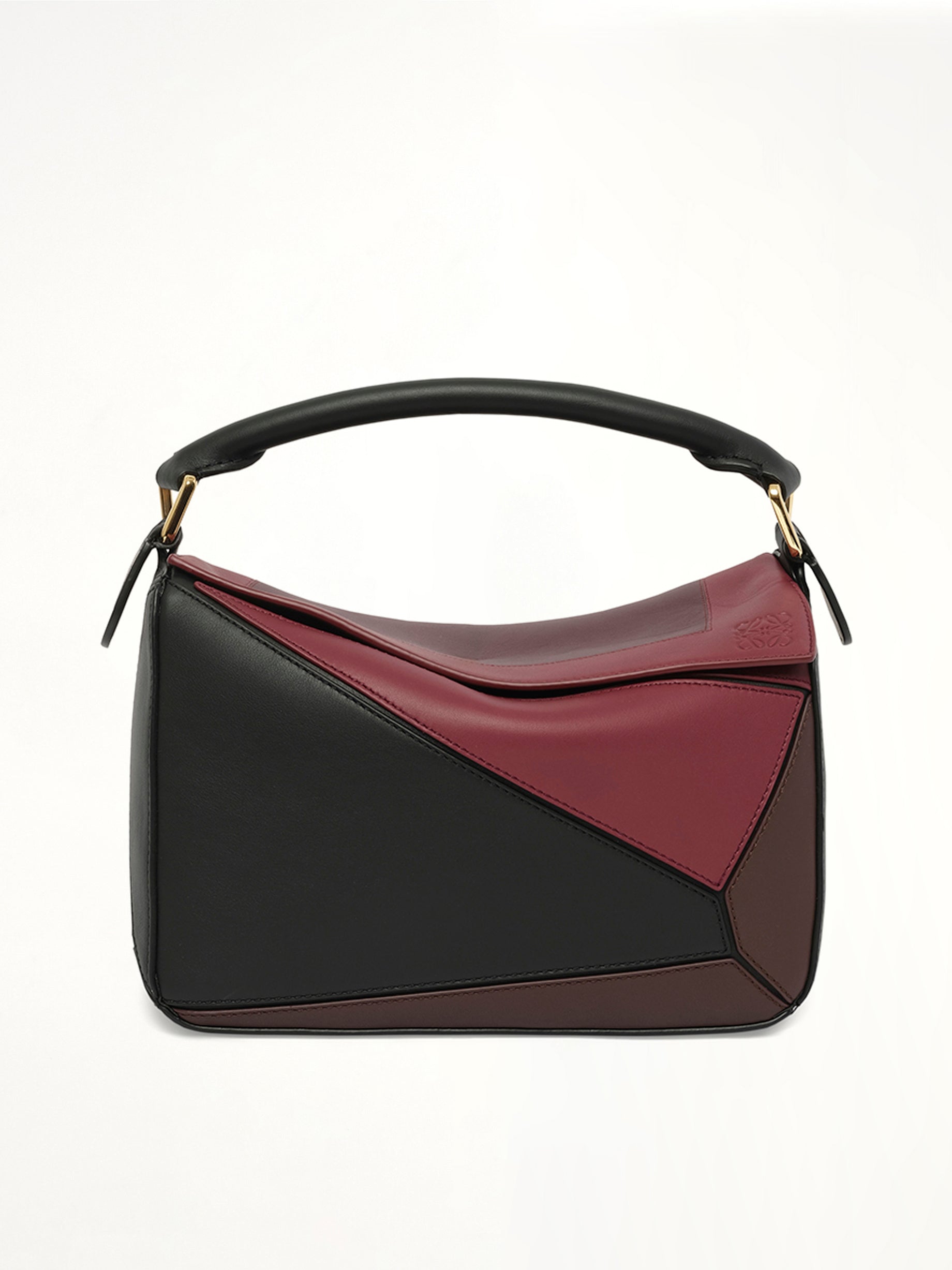 Puzzle S Square in Black/Burgundy