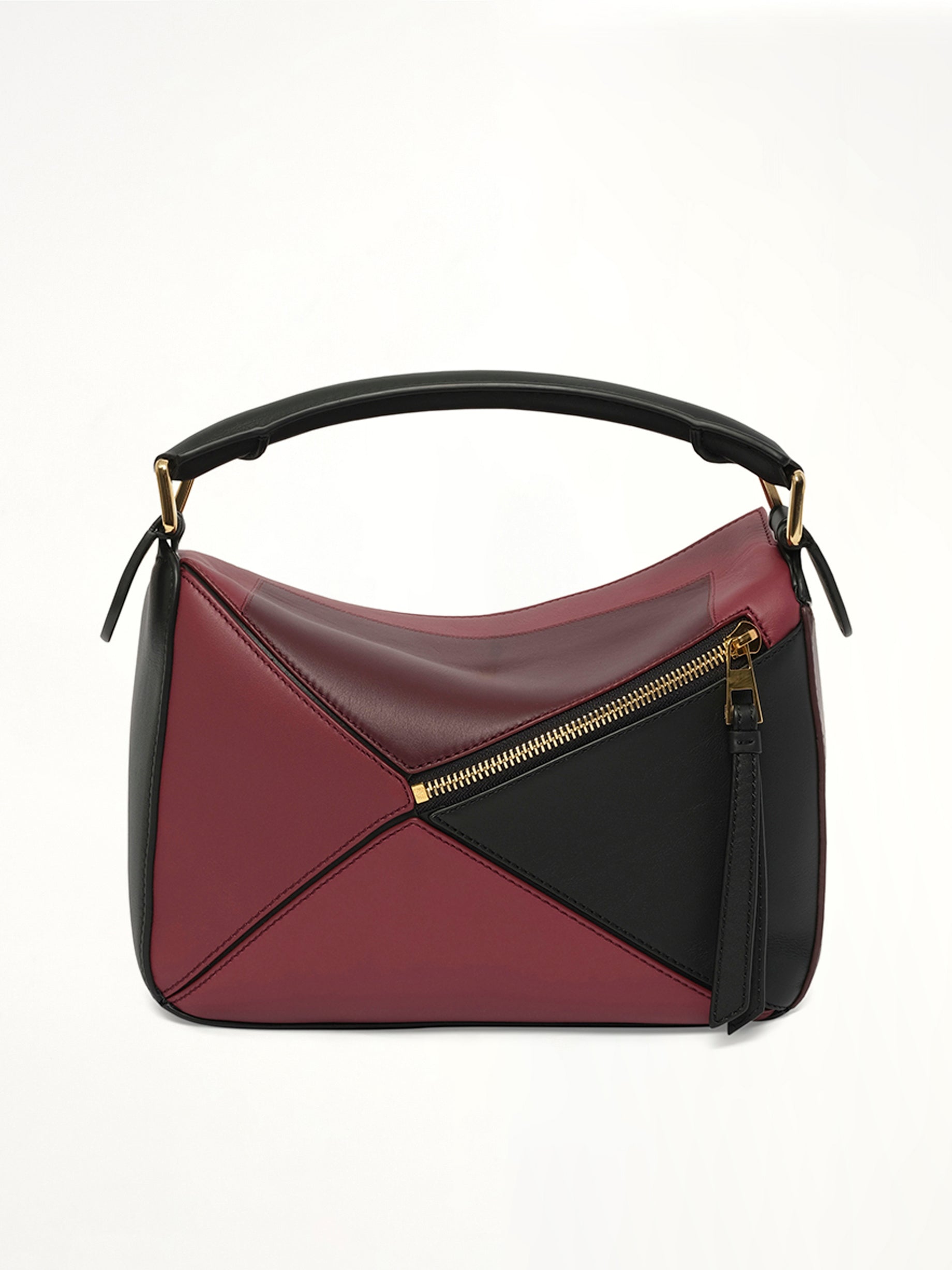 Puzzle S Square in Black/Burgundy