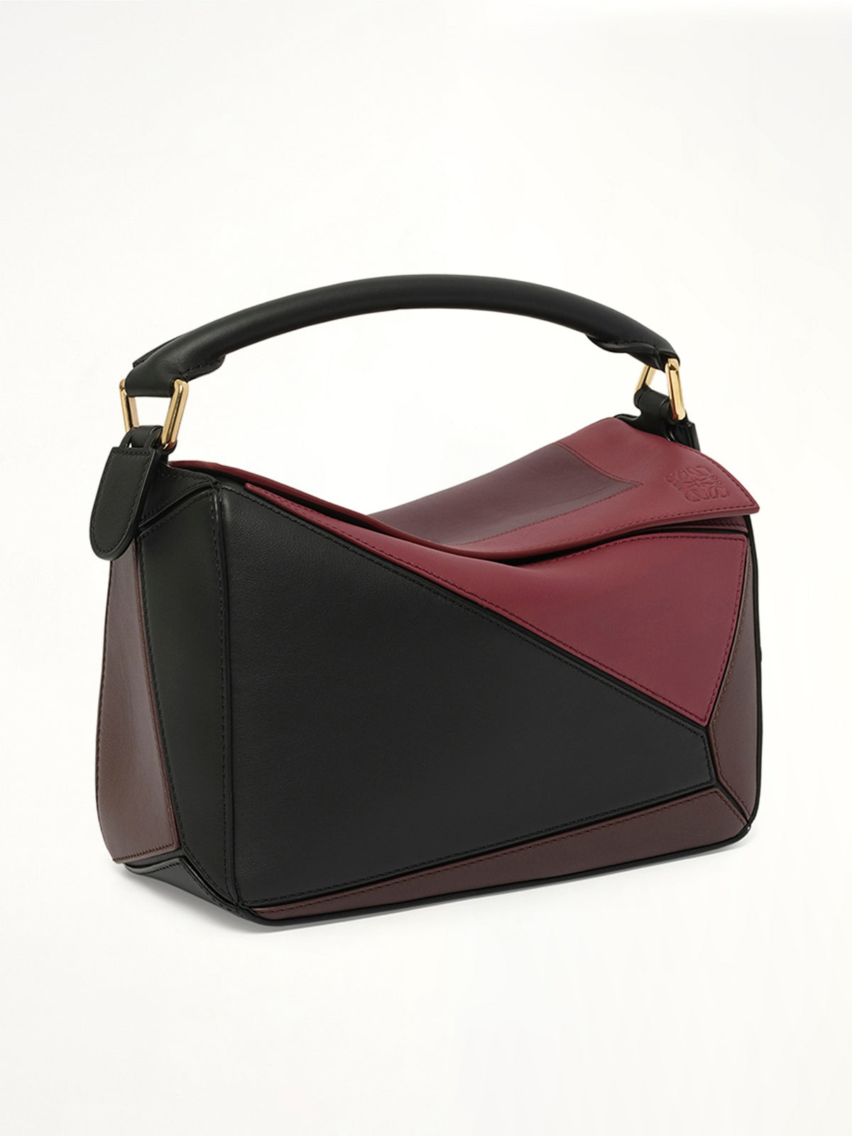 Puzzle S Square in Black/Burgundy