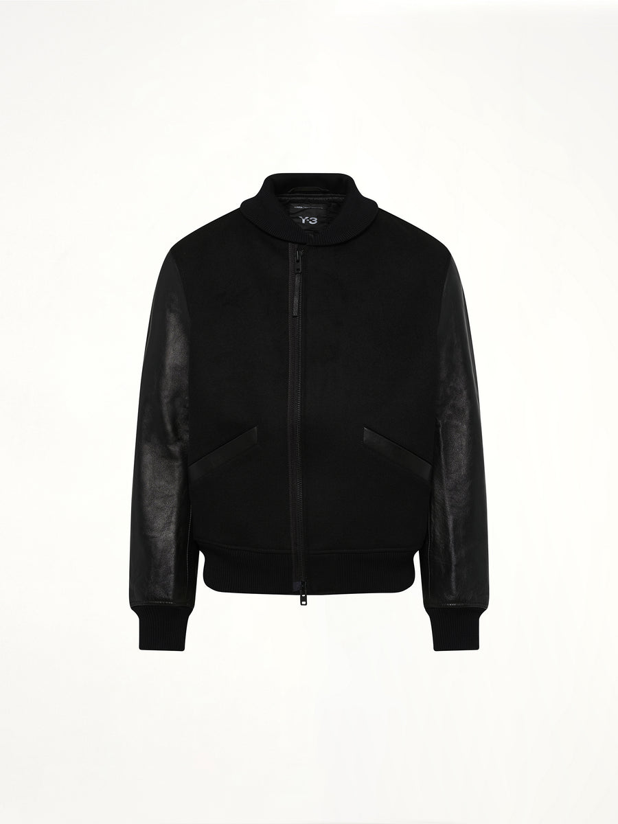 Letterman Jacket in Black