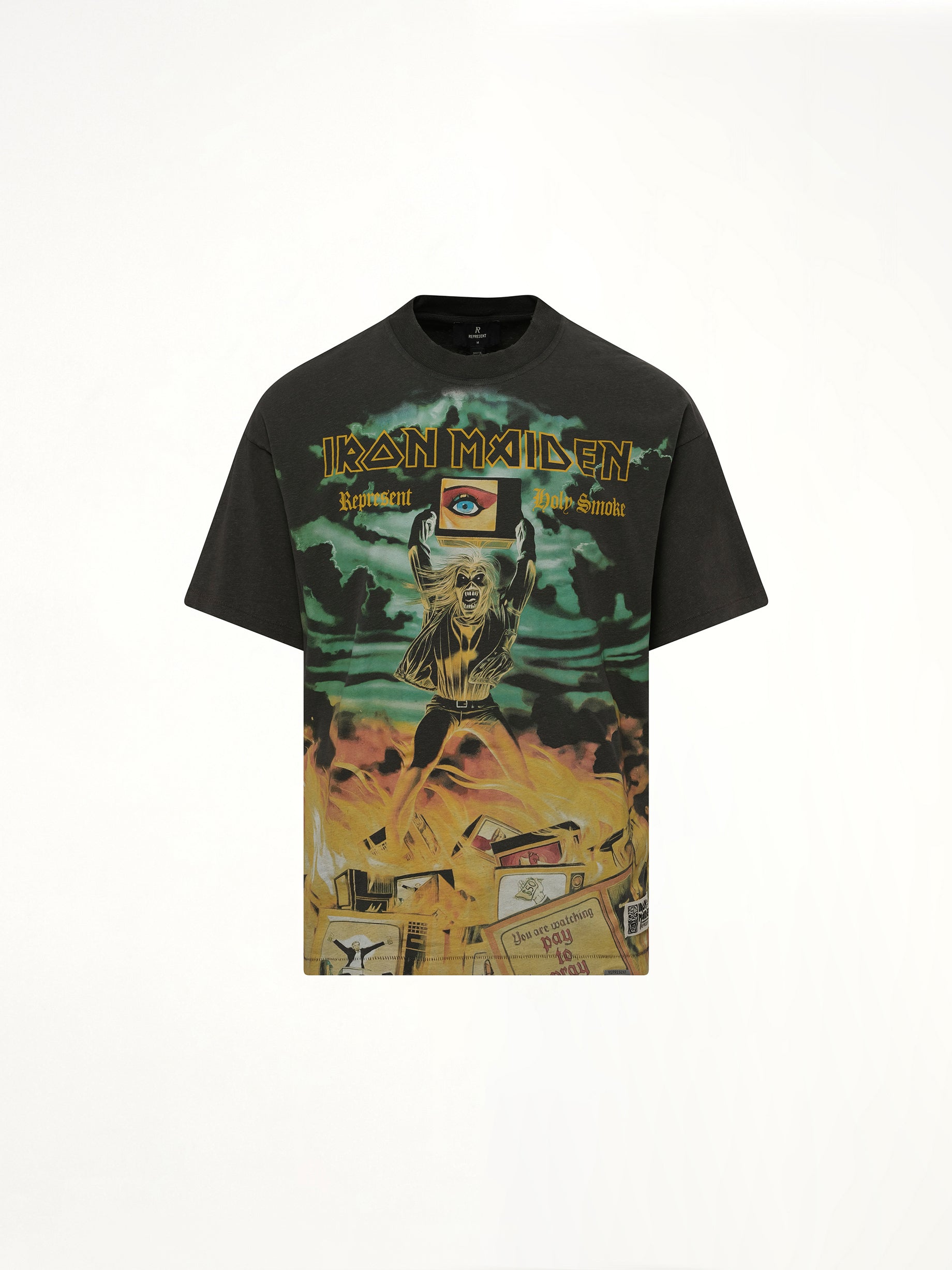 Iron Maiden Holy Smoke T-Shirt in Ash