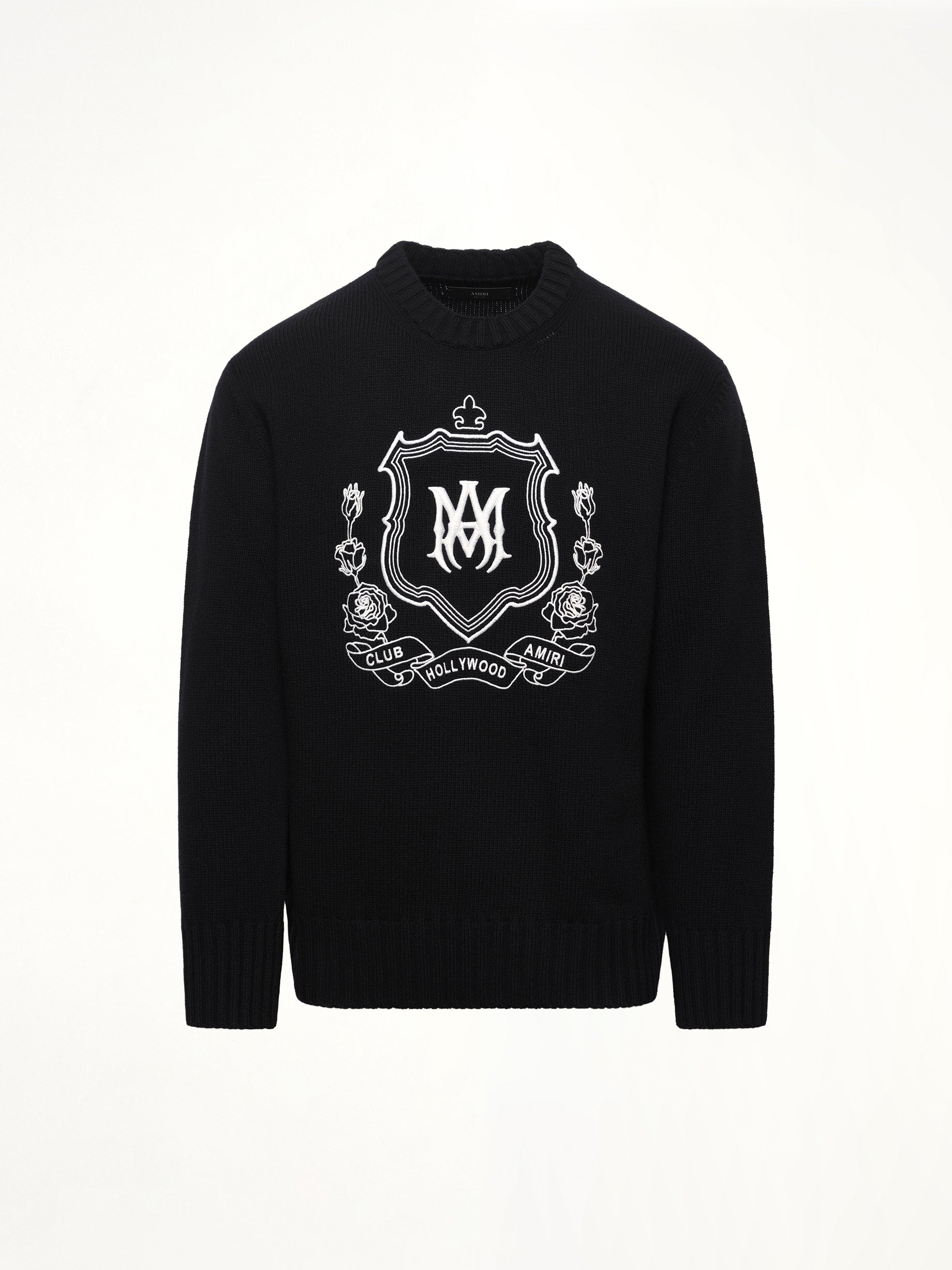 MA Crest Crewneck in Black