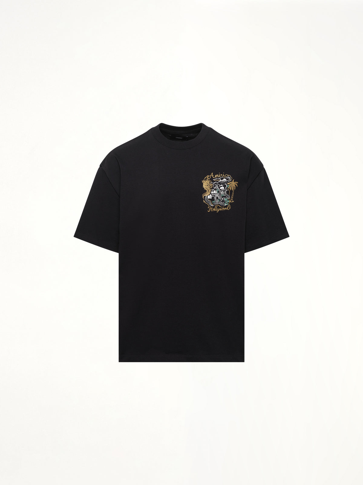 Amiri Hollywood Oversized Tee in Black