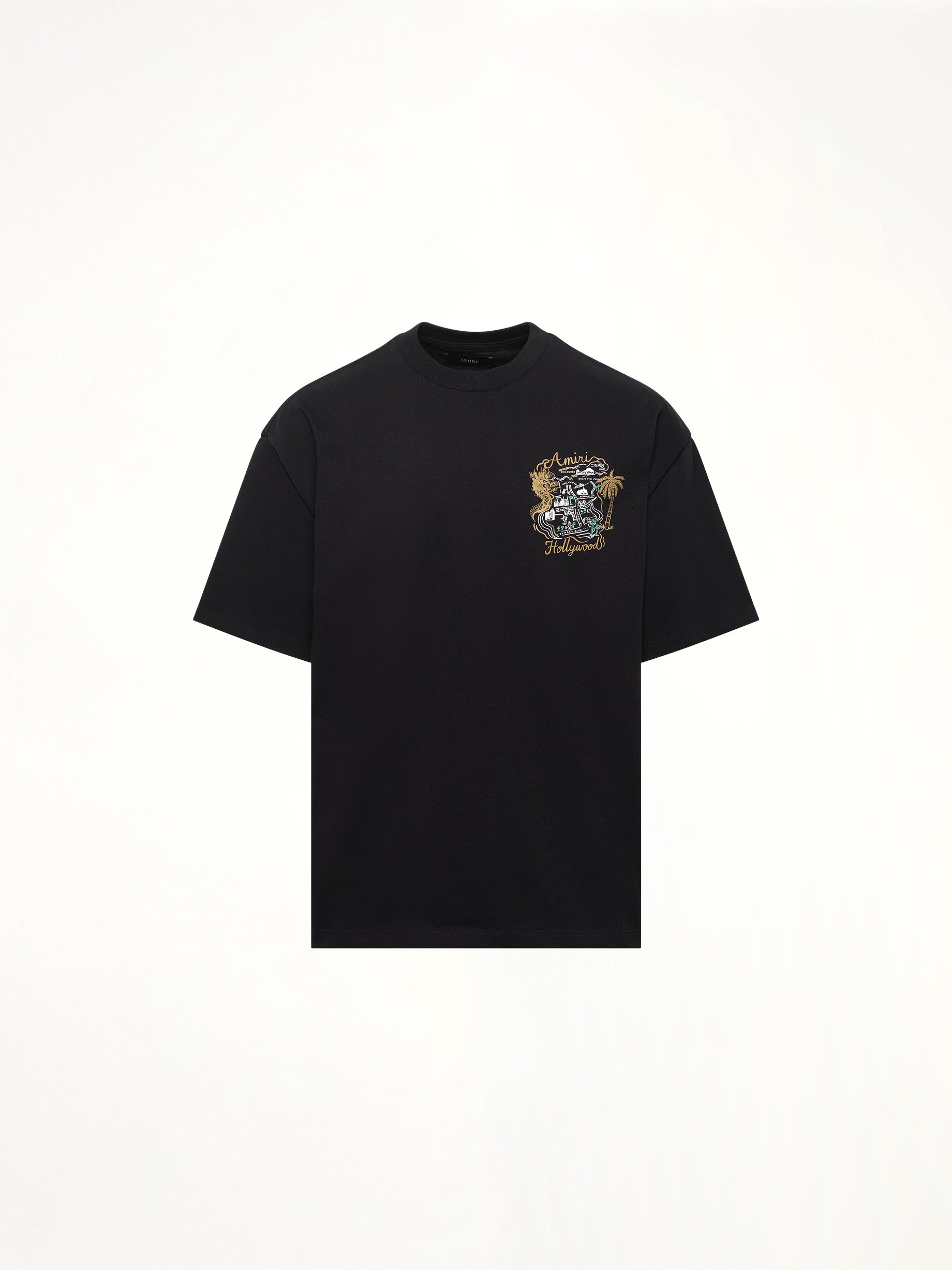 Amiri Hollywood Oversized Tee in Black