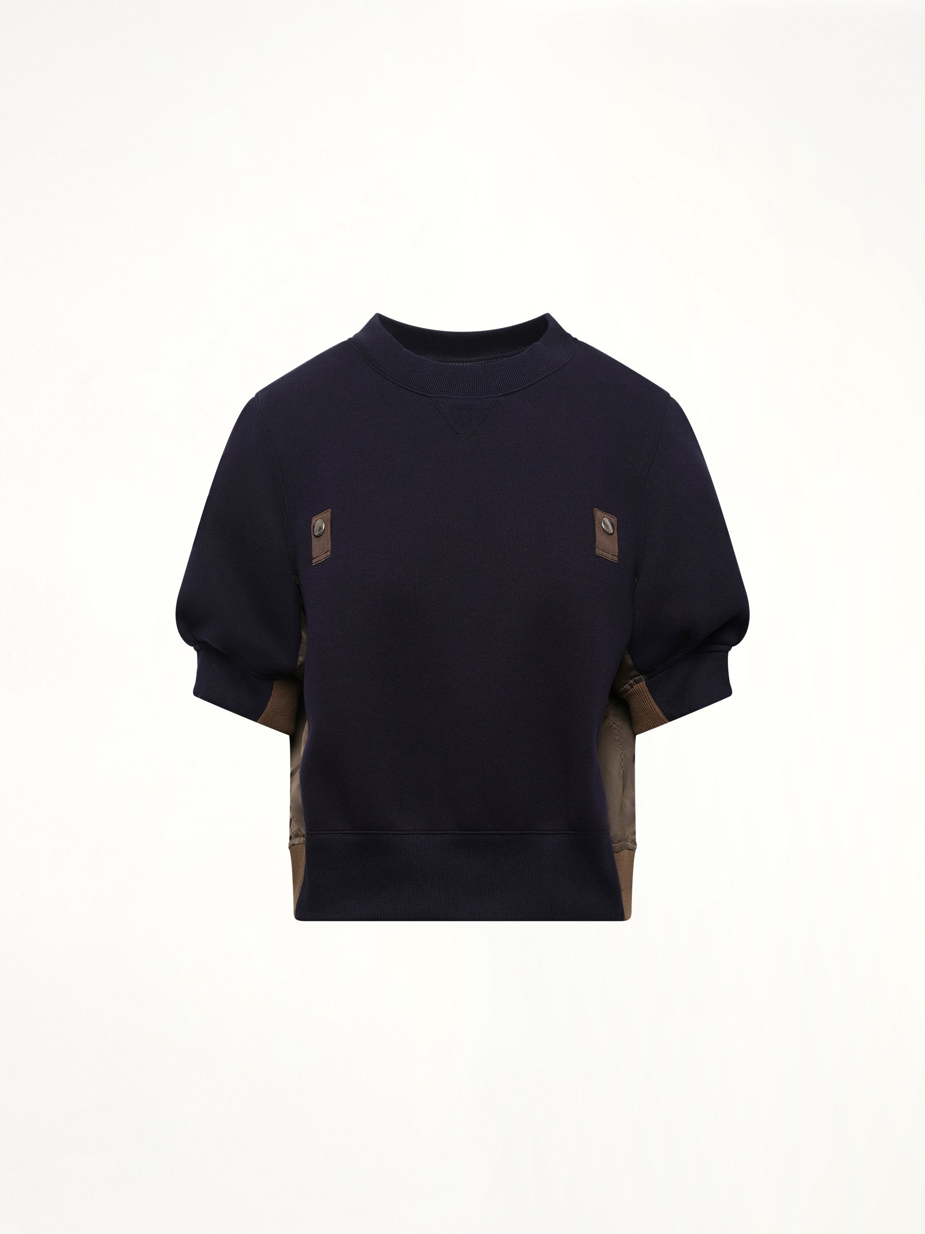 Sponge x Nylon Twill Pullover in Navy/Dark Khaki