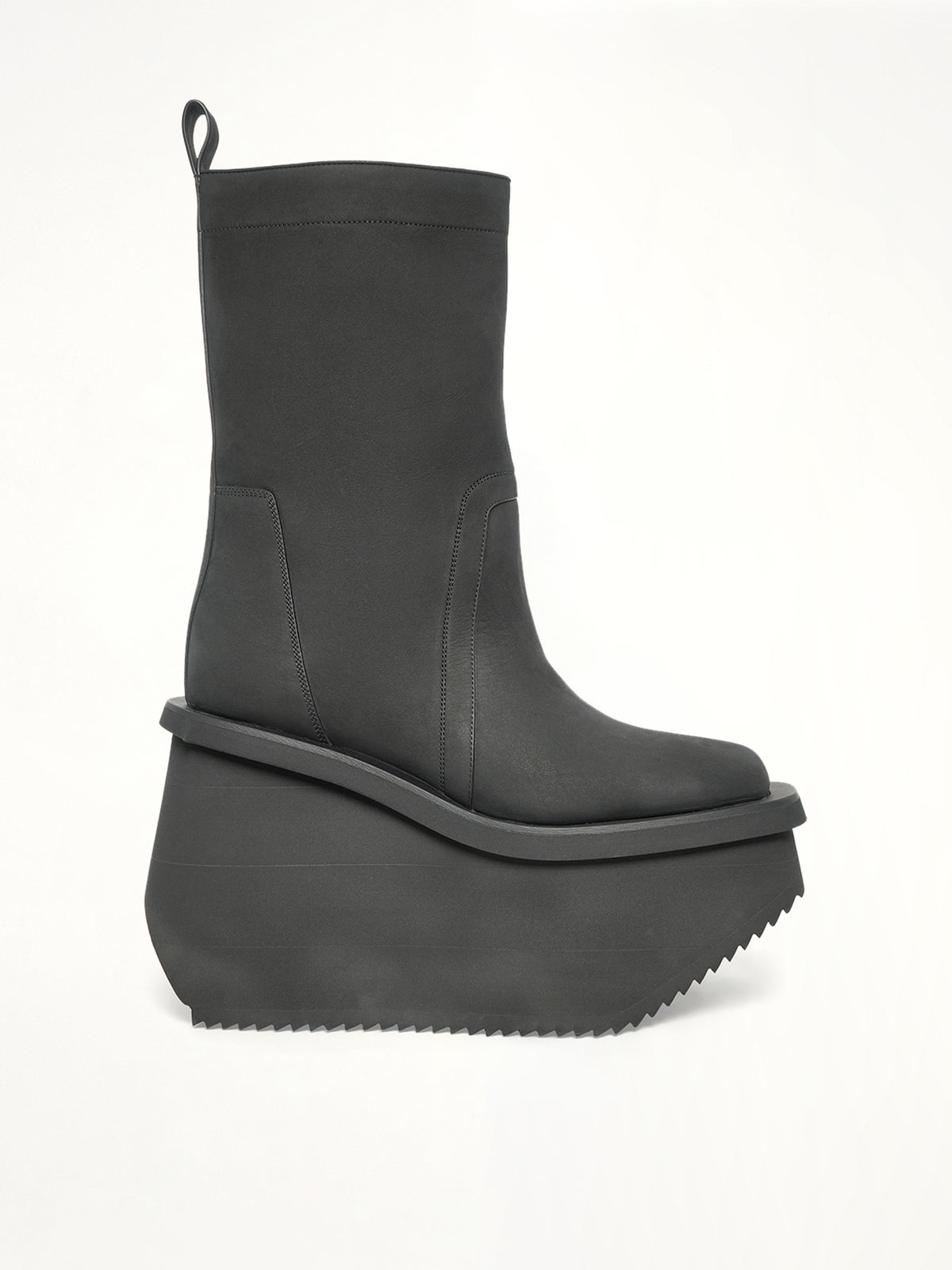 Factory Boots in Black Side View | RICK OWENS