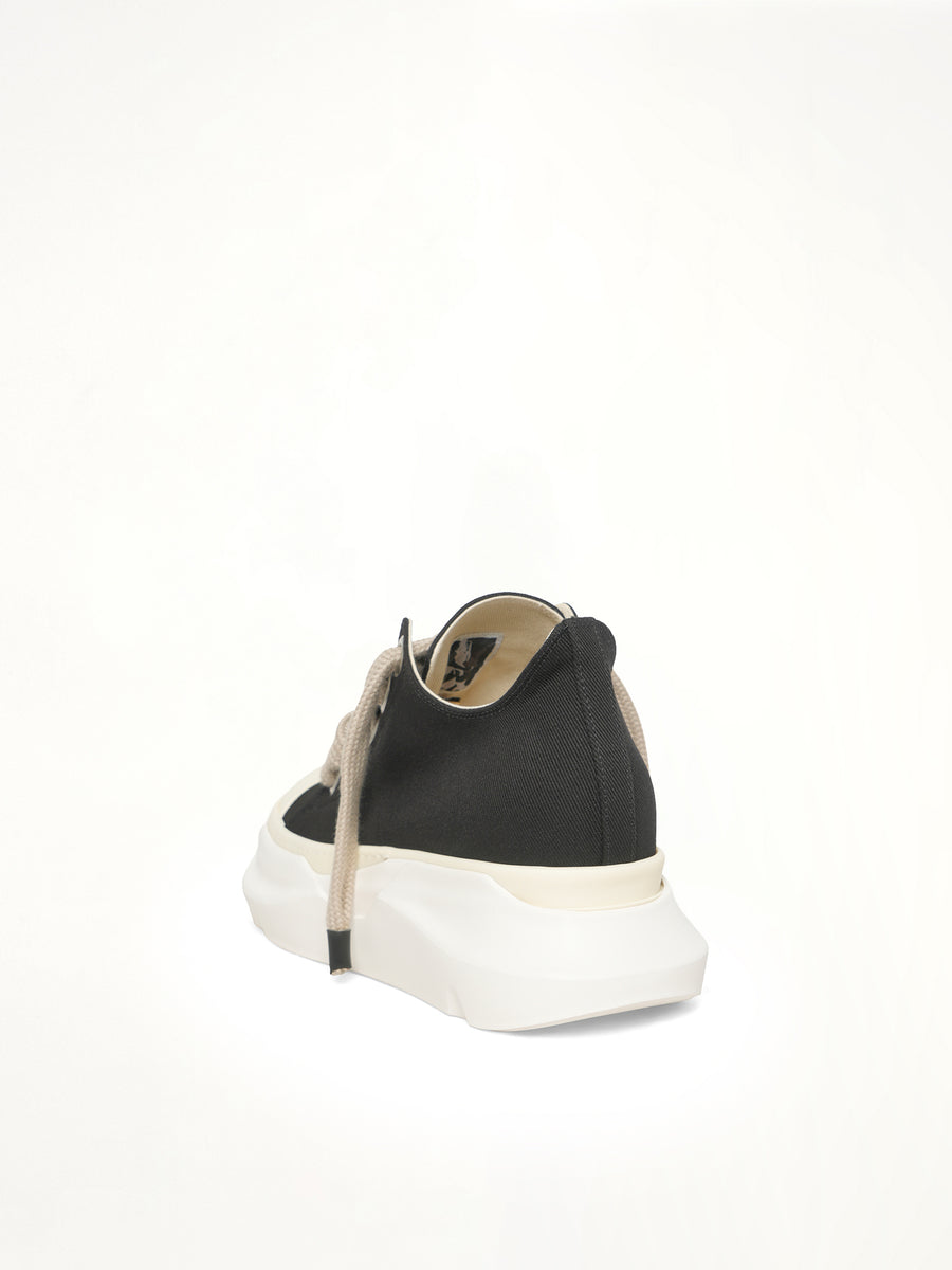 Jumbolace Abstract Low in Black/Milk/Milk Back View | RICK OWENS DRKSHDW