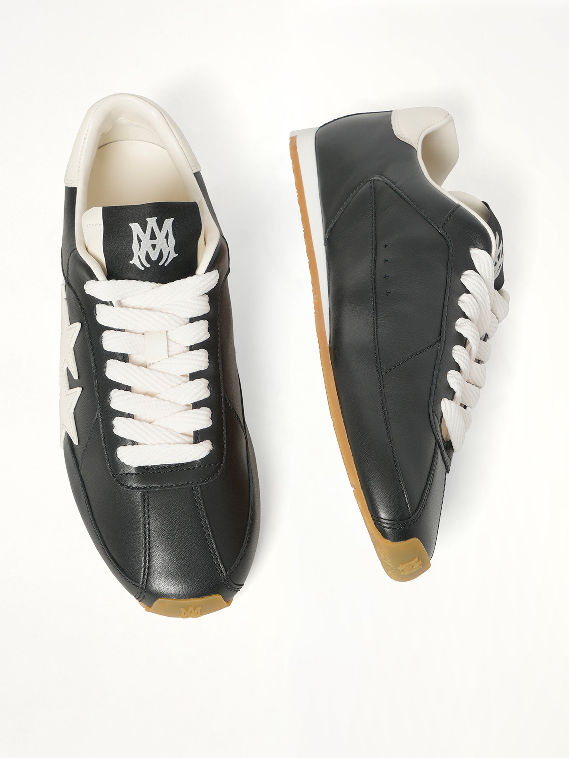 Pacific Slim Sneaker in Black Top View | AMIRI
