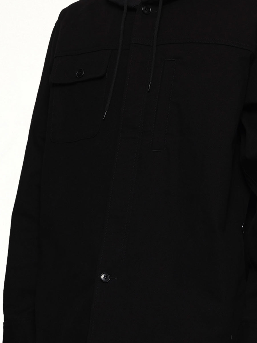 Hooded Blouse in Black