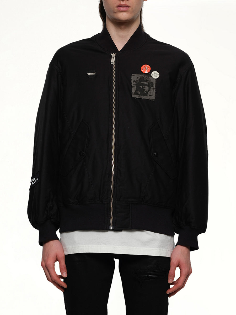 You Don'T Know Me Blouson in Black