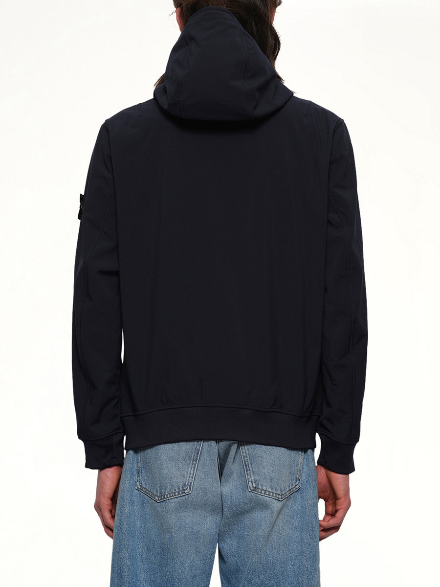 Q100004 Soft Shell Hooded Jacket in Navy