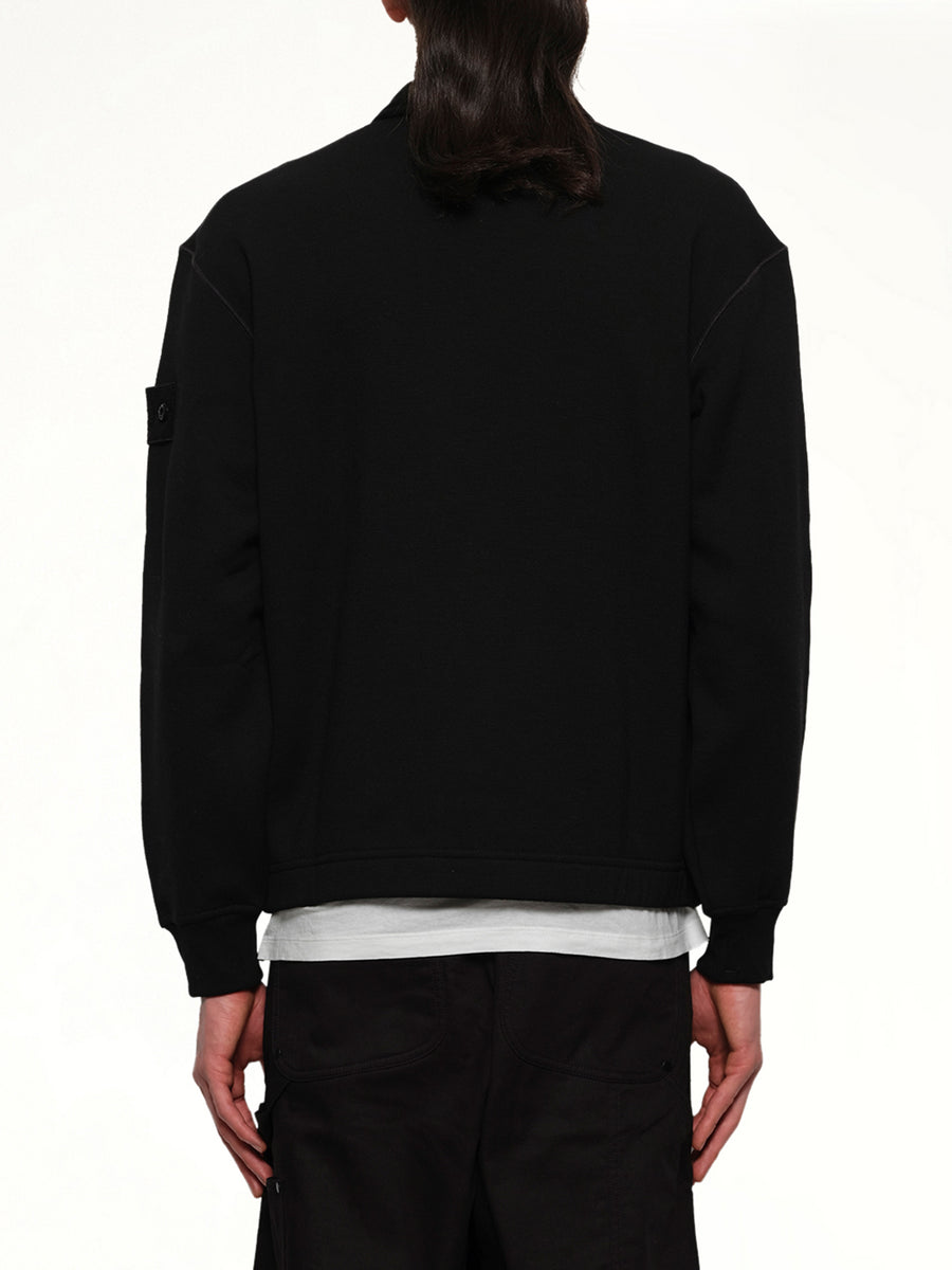610005 Ghost Zip Up Cardigan in Black
