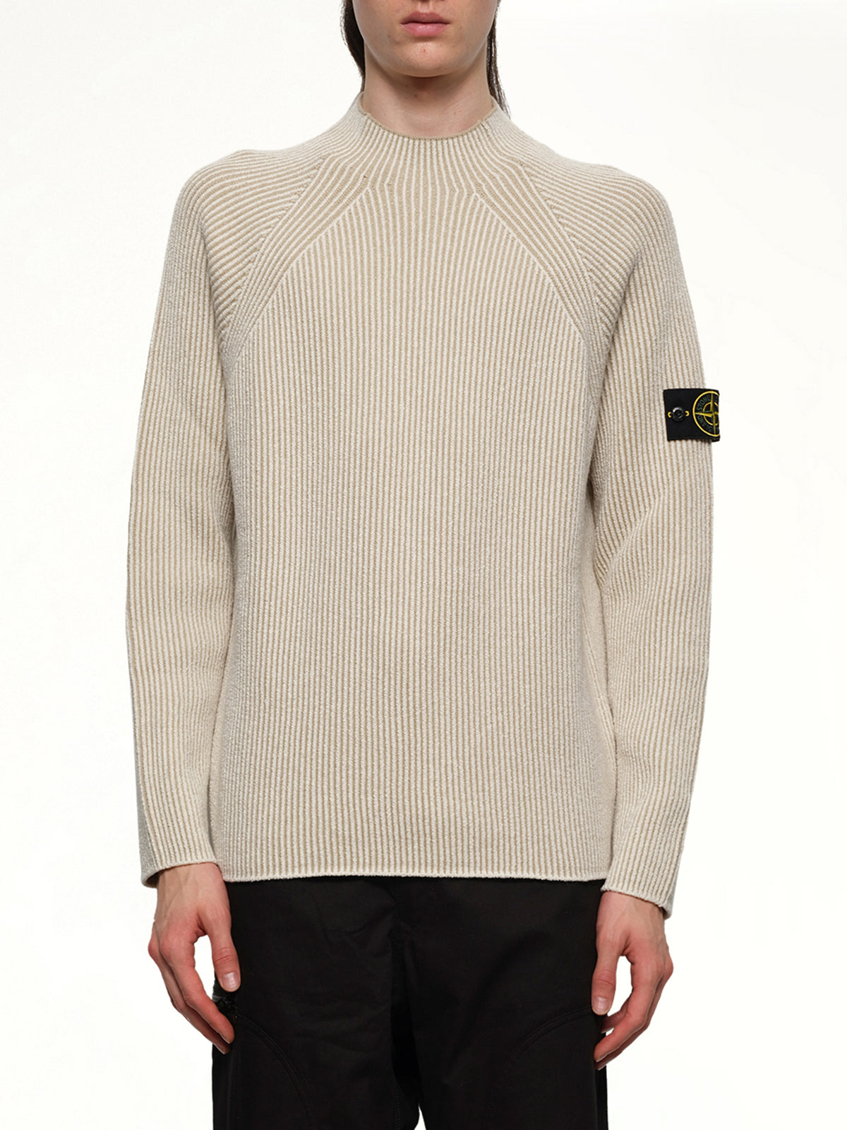 510002 Wool Crew Neck Sweater in Ivory
