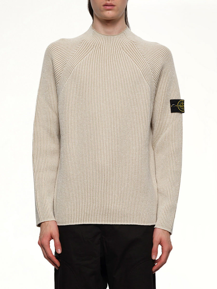 5100023 Wool Crew Neck Sweater in Ivory