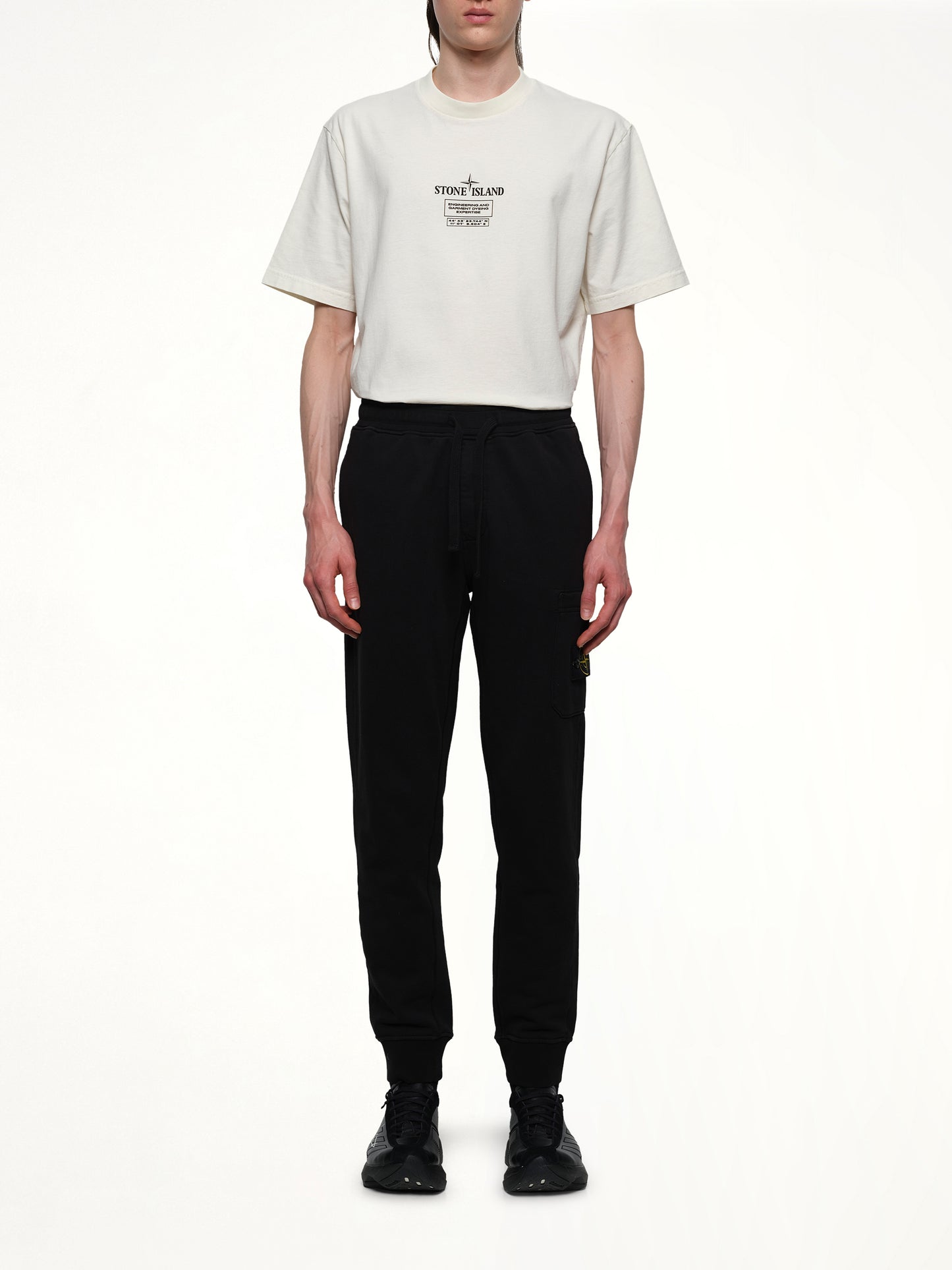 620001 Cotton Fleece Sweatpants in Black