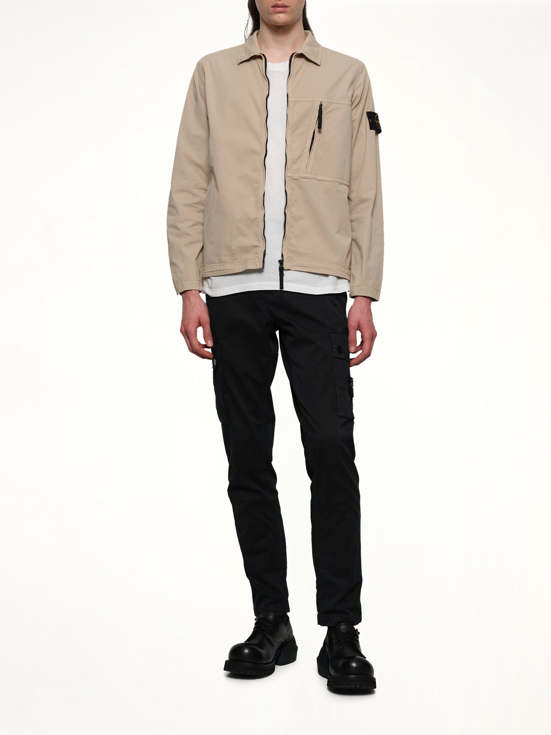 120000 Supima Overshirt in Desert