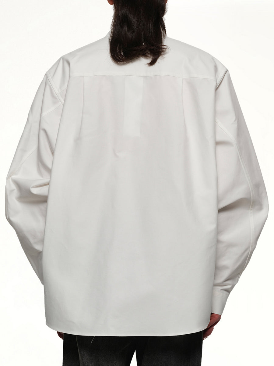 Pteranodon Embroidered Shirt in White