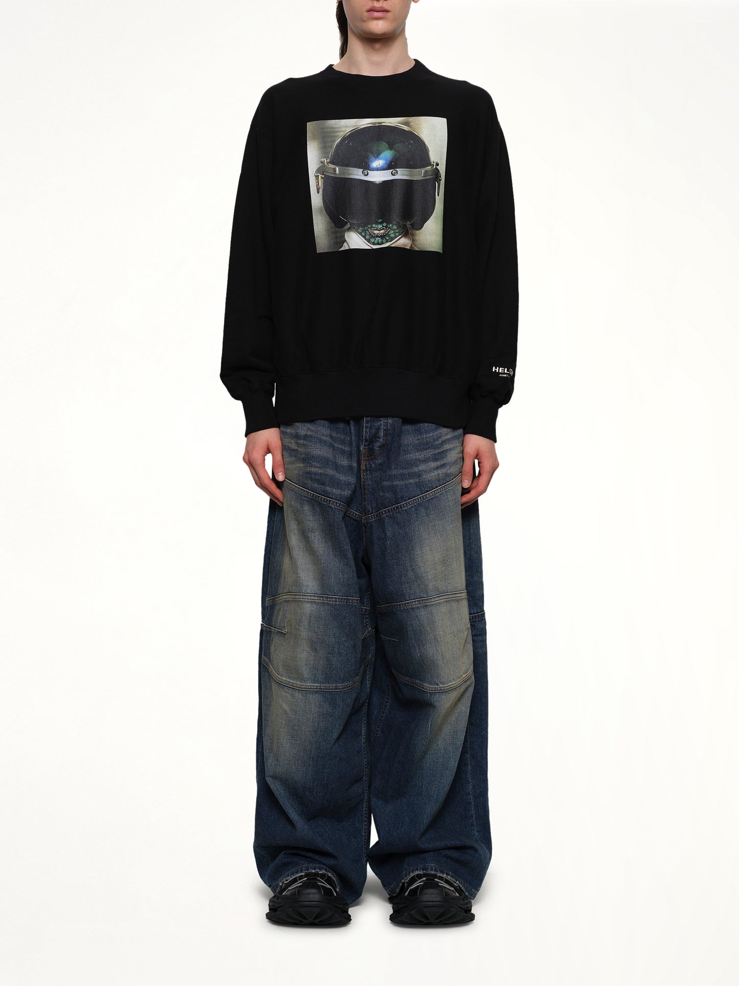 Heldon L/S T-Shirt in Black