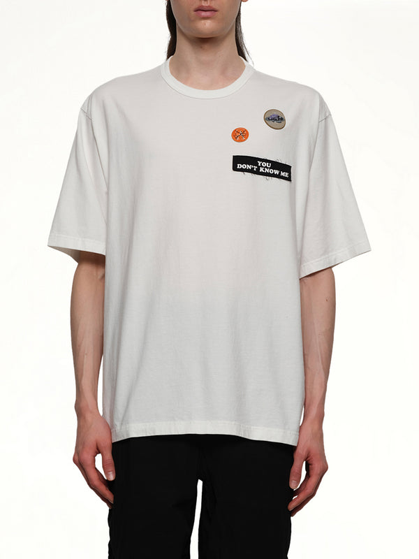 パッチ Tシャツ ホワイト