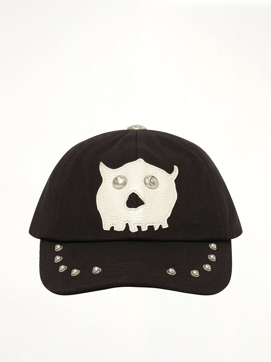 TC Skull Cotton Cap in Black