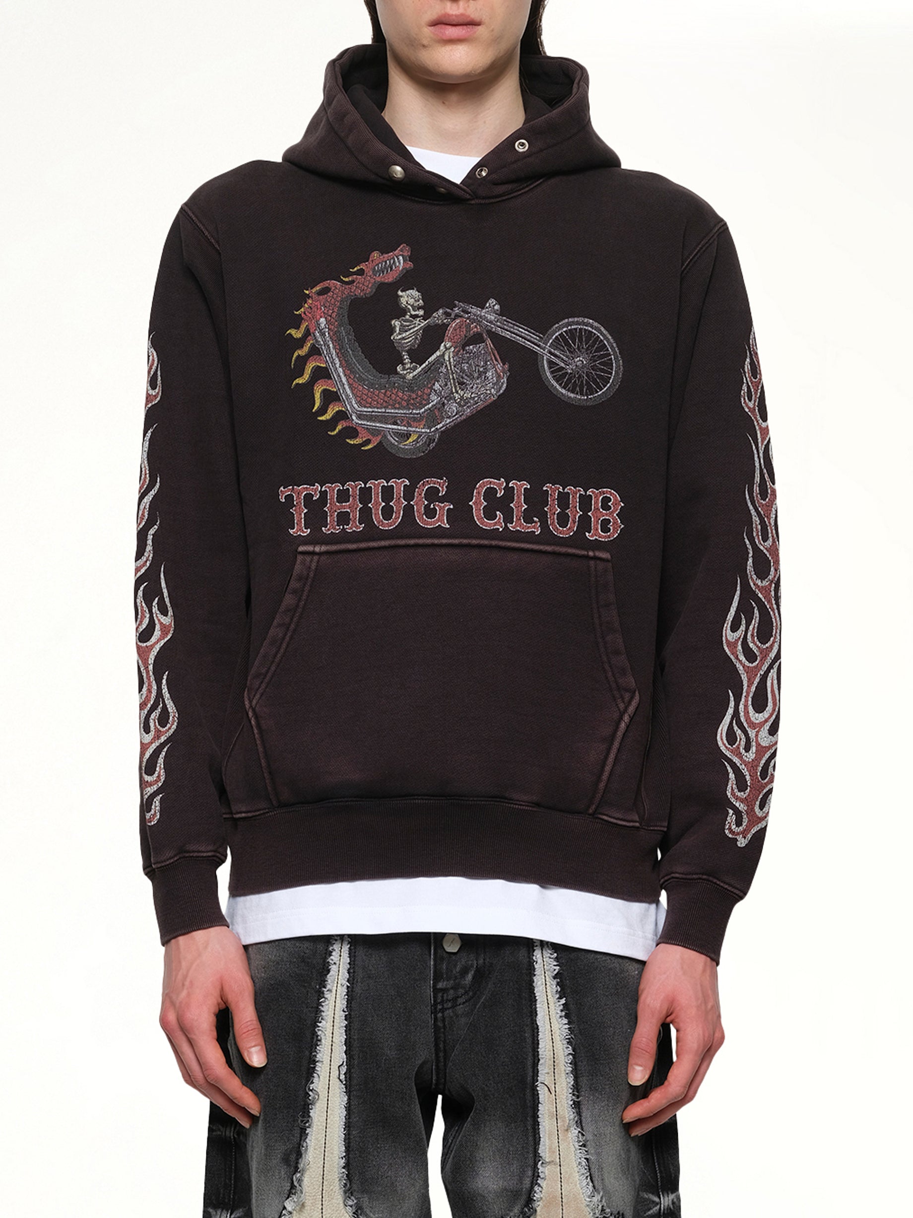 龙斩直升机黑色连帽衫