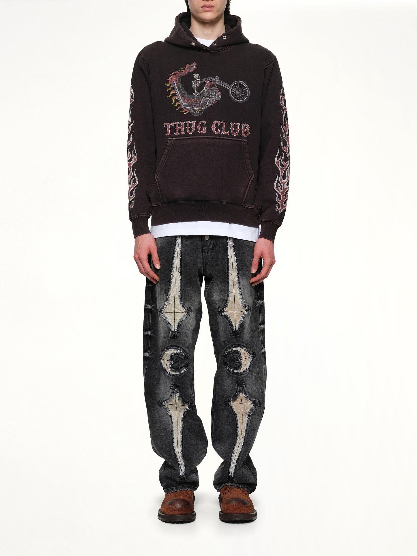 Dragon Chopper Hoodie in Black