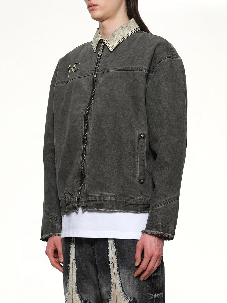 TC Washed Work Jacket in Black