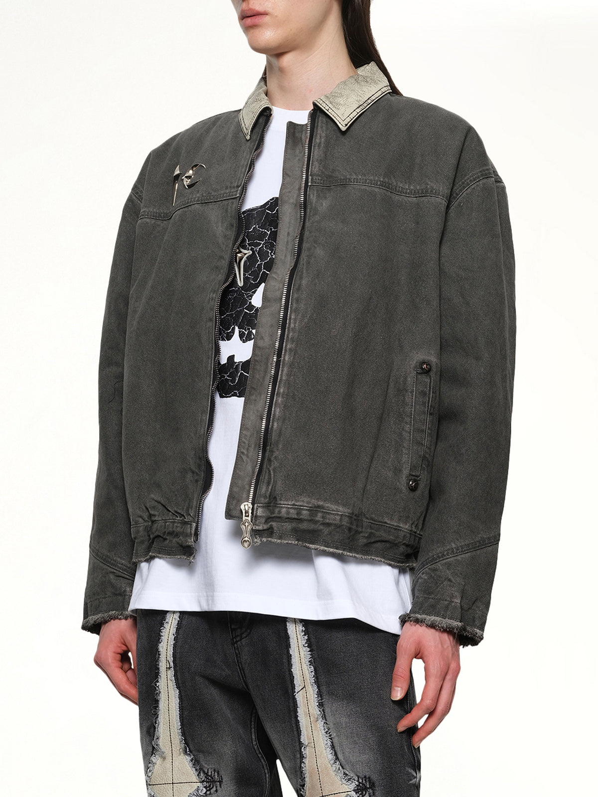 TC Washed Work Jacket in Black