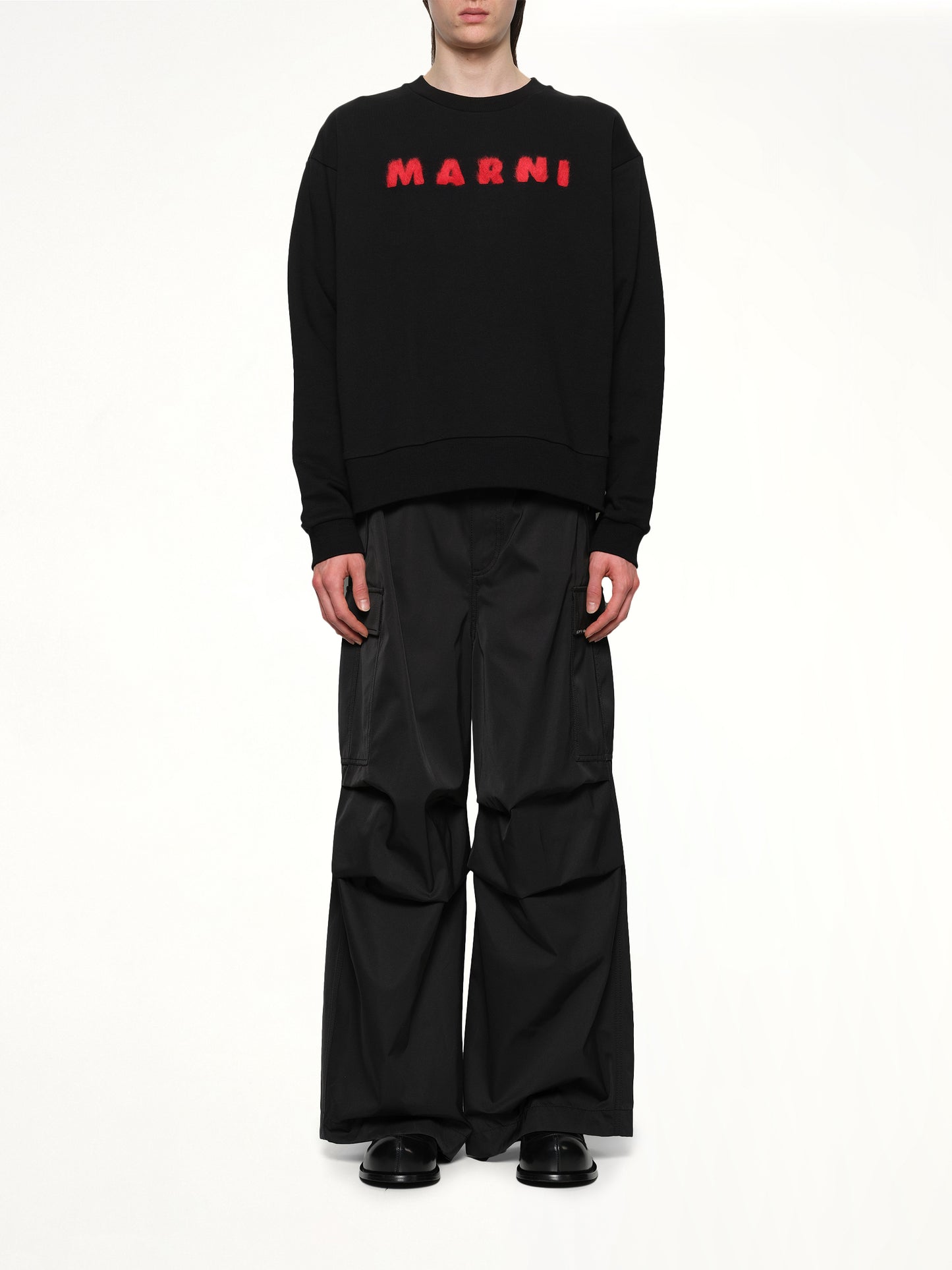 Marni Logo Sweatshirt in Black