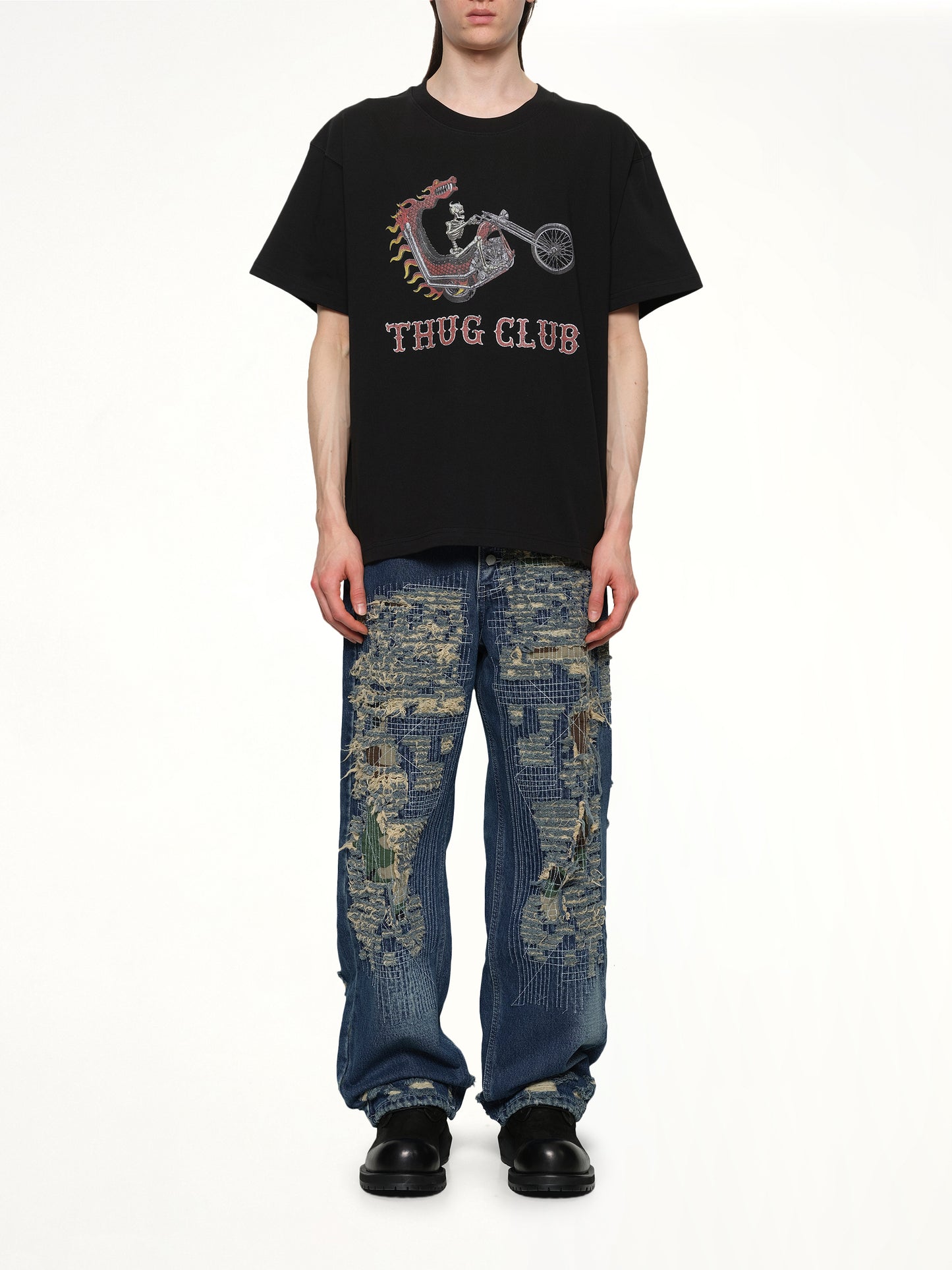 Dragon Chopper T-Shirt in Black