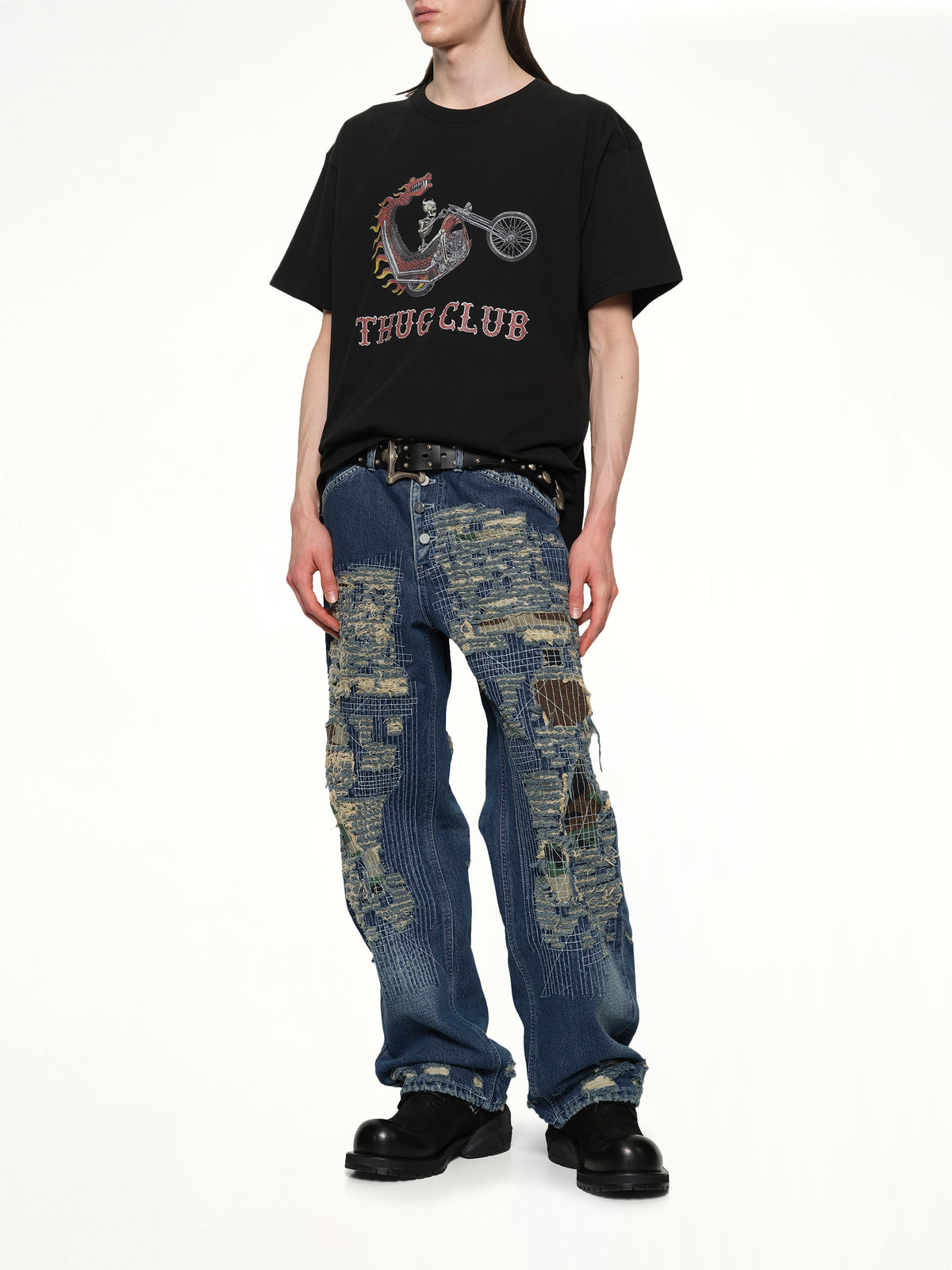 Dragon Chopper T-Shirt in Black