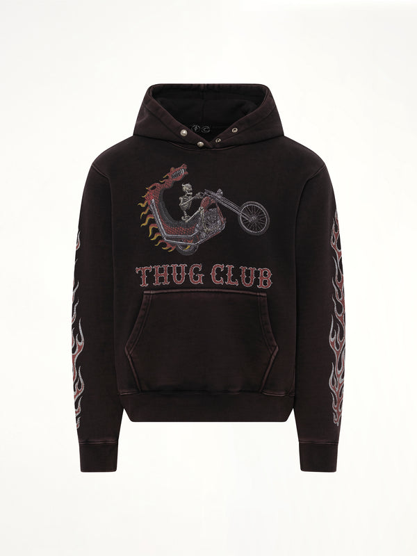 Dragon Chopper Hoodie in Black