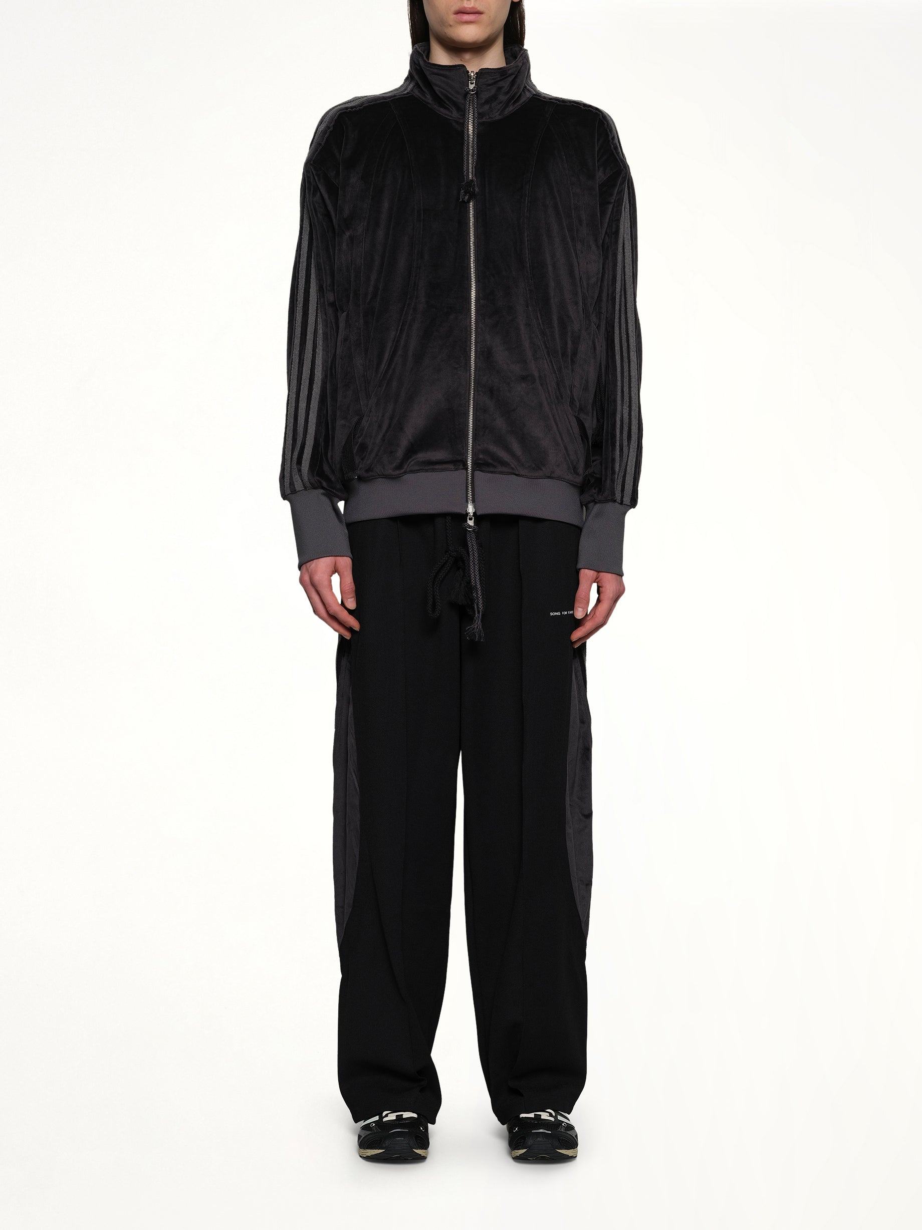 Velvet Tracktop in Black