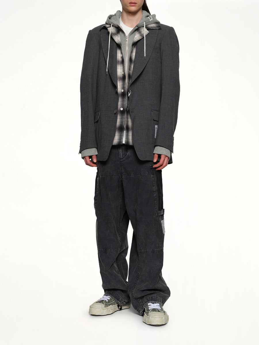 Triple Layered Blazer in Gray