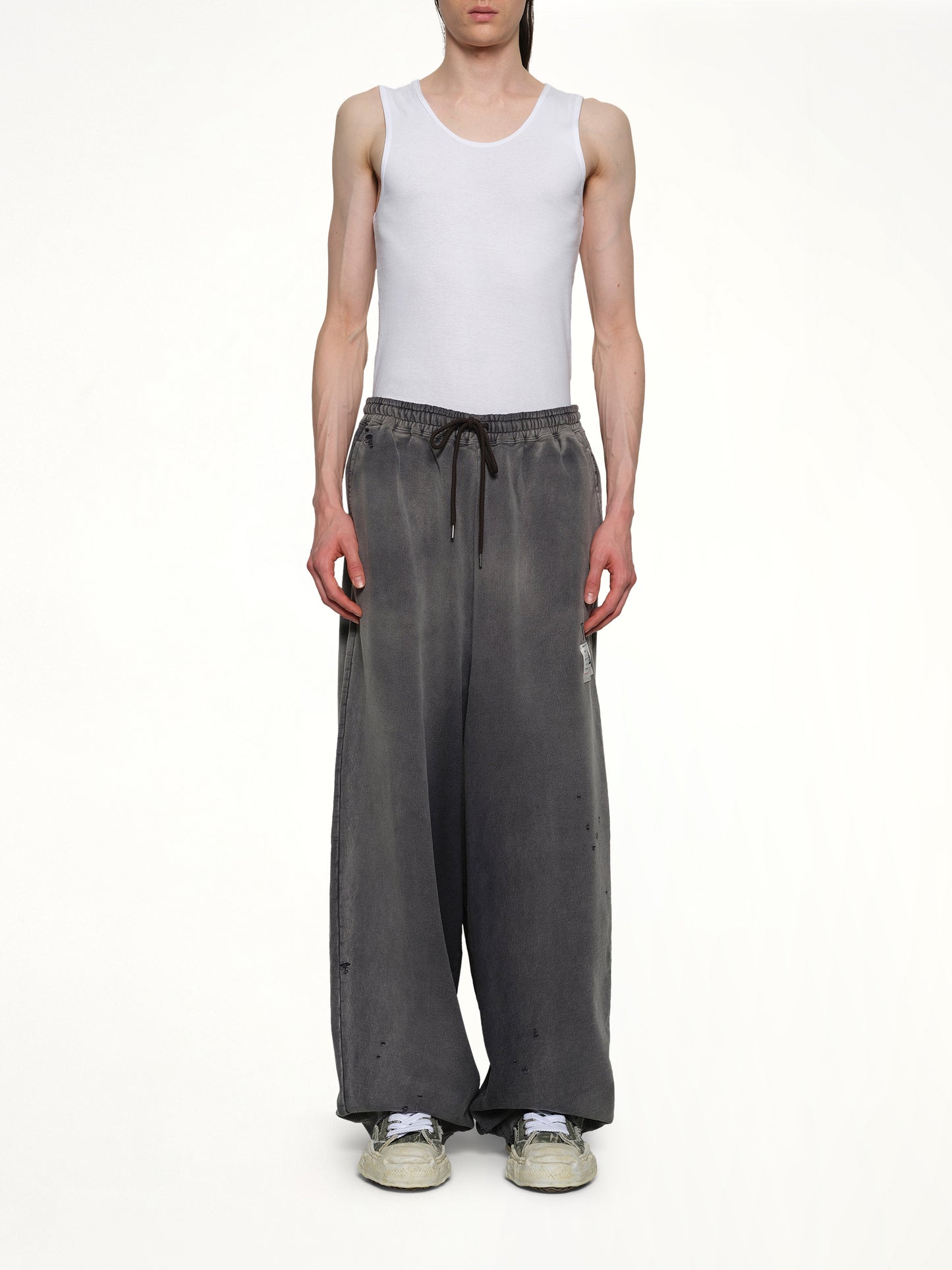 Sun Faded Pants in Black