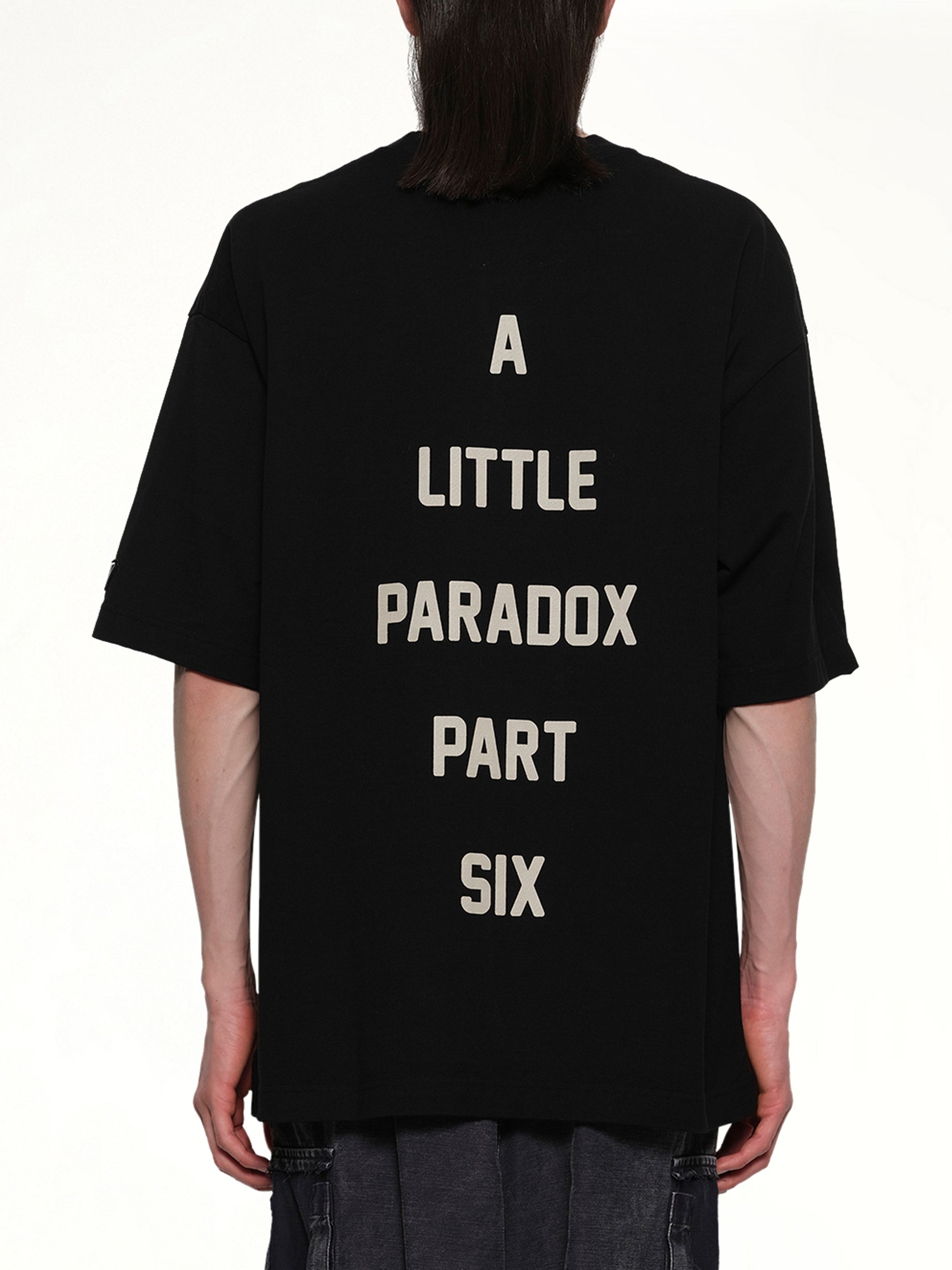 Cat Printed T-Shirt in Black
