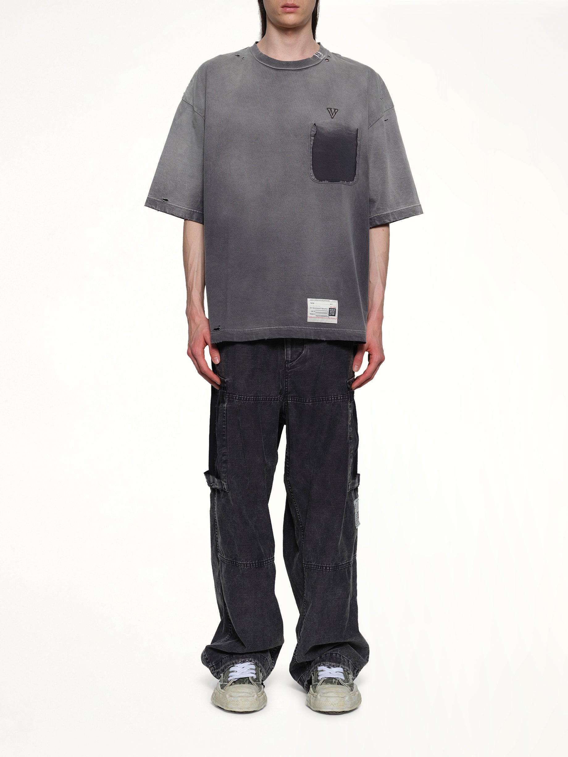 Sun Faded T-Shirt in Black