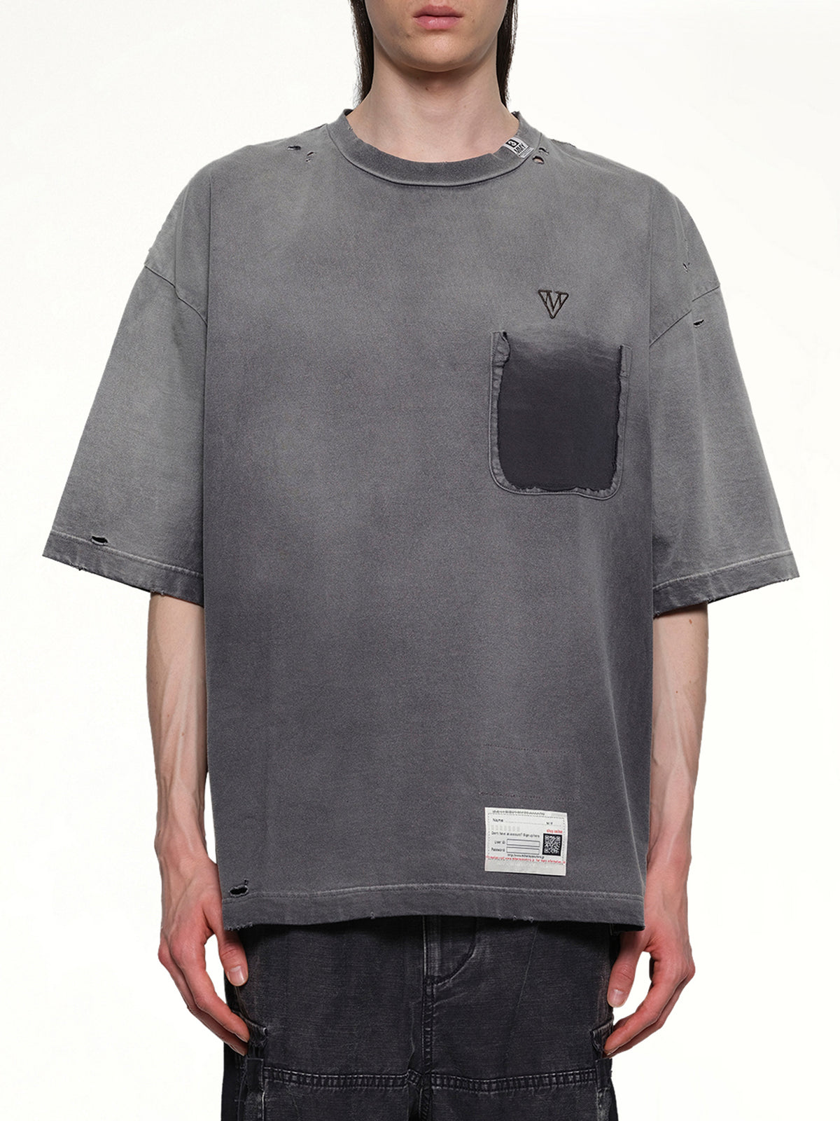 Sun Faded T-Shirt in Black