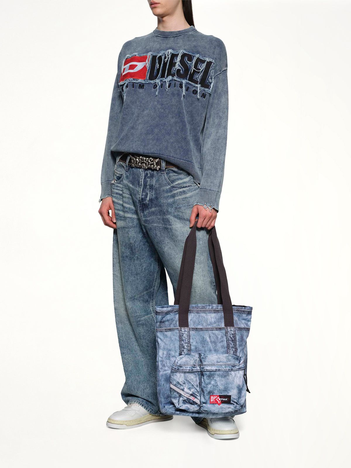 DIESEL x EASTPAK 블루 토트백