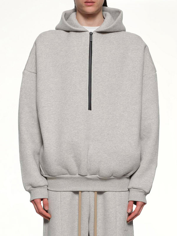 Athletic Halfzip Hoodie in Grey
