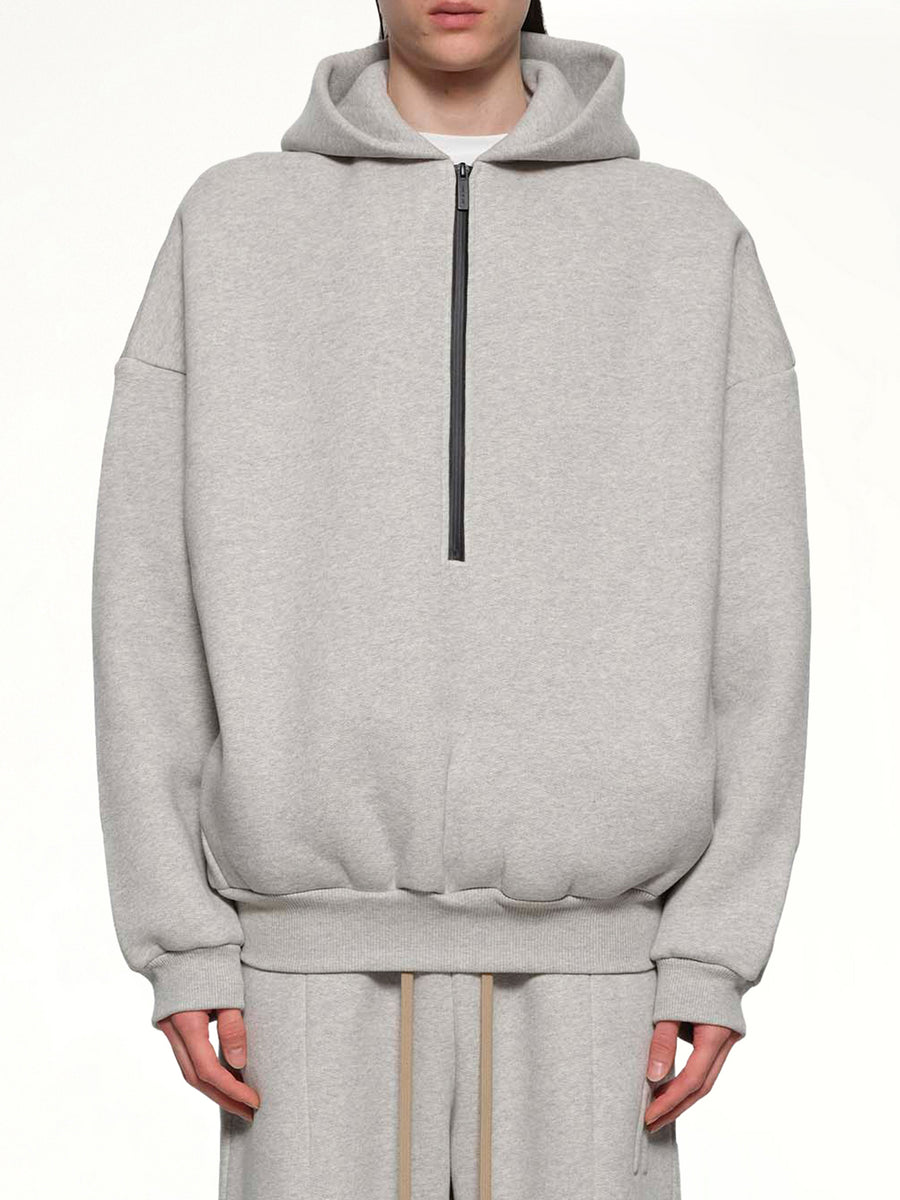 Athletic Halfzip Hoodie in Grey