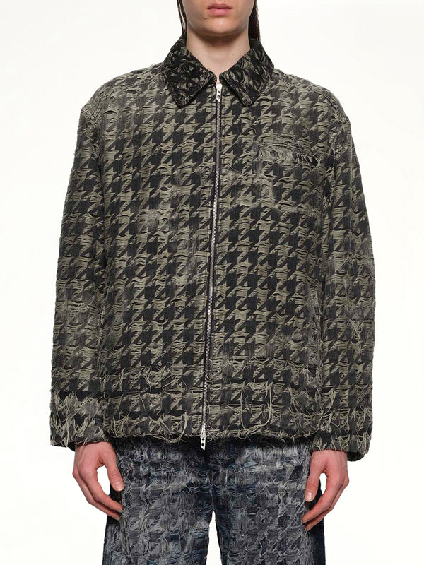 D-ELMO-FSH Runway Denim Jacket in Black