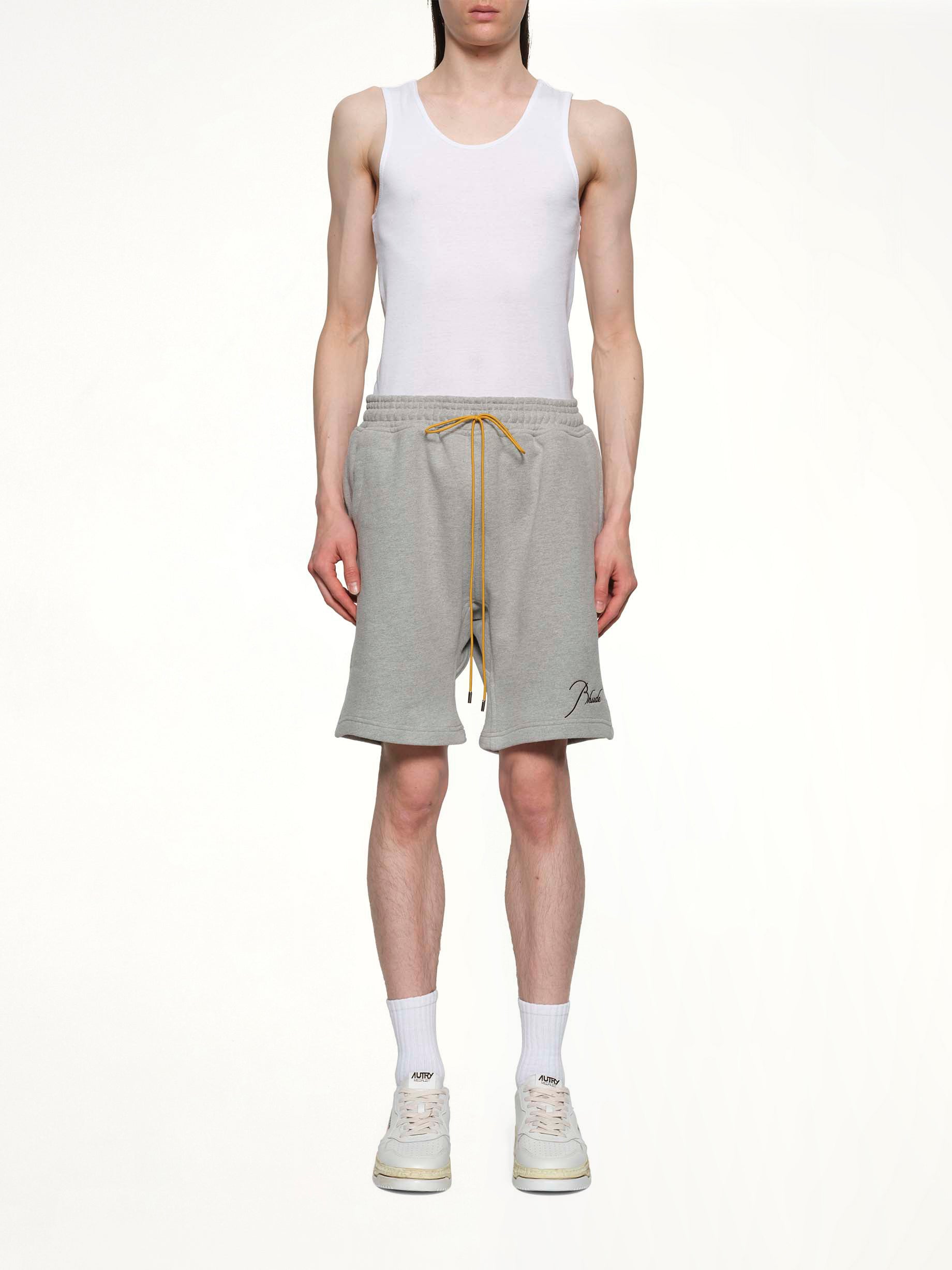 Classique Sweatshort in Heather Grey/Black