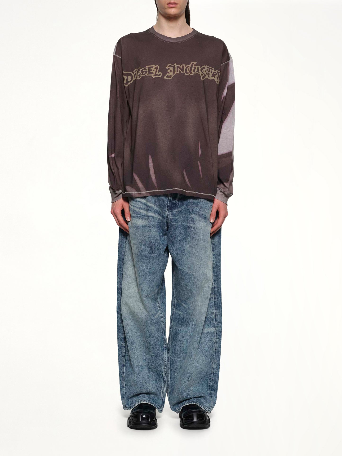 T-BOXT-LS-SHOW Sweatshirt in Grey/Multicolour