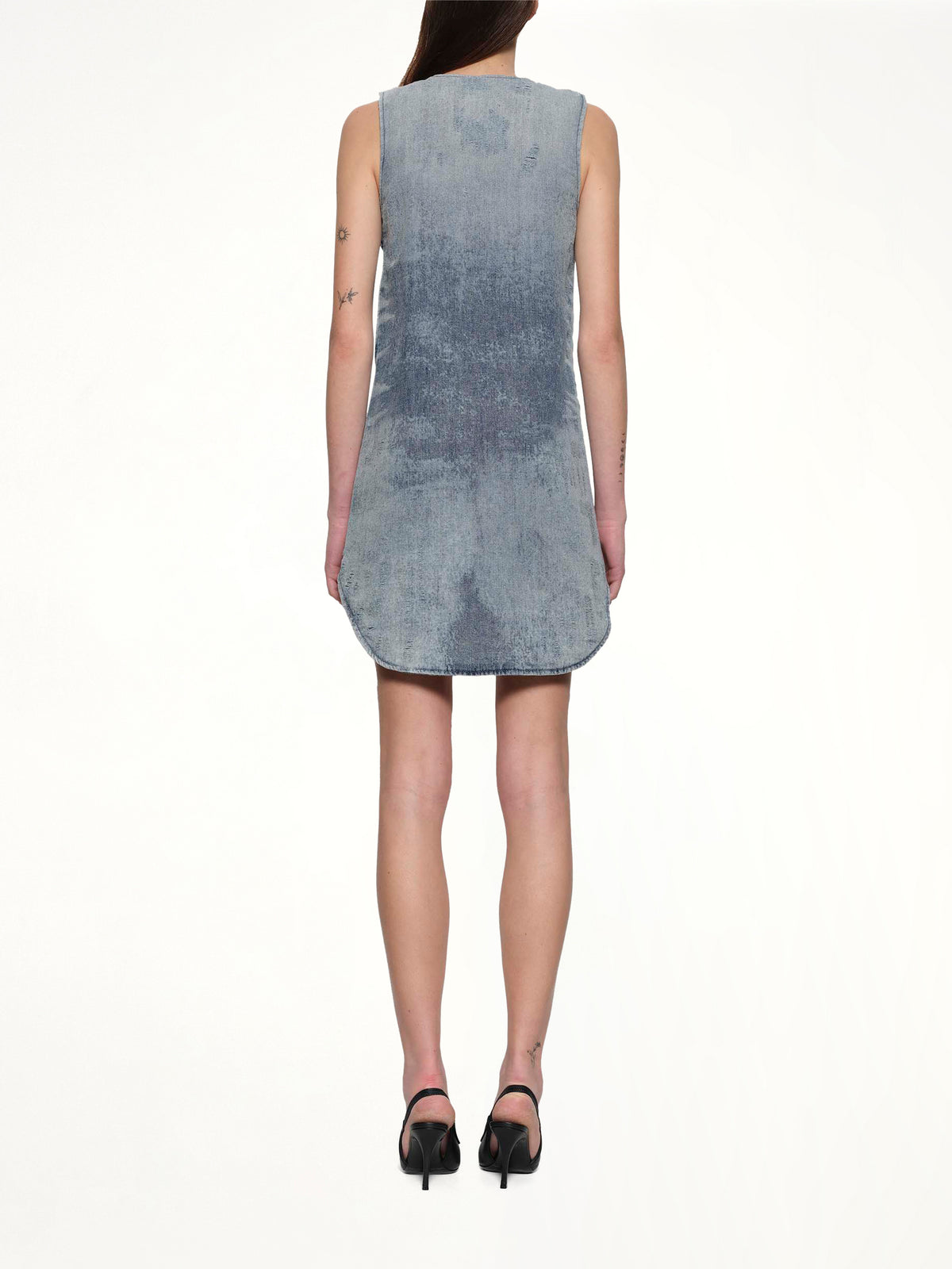 블루 DE-LARIS-DRESS-FSH
