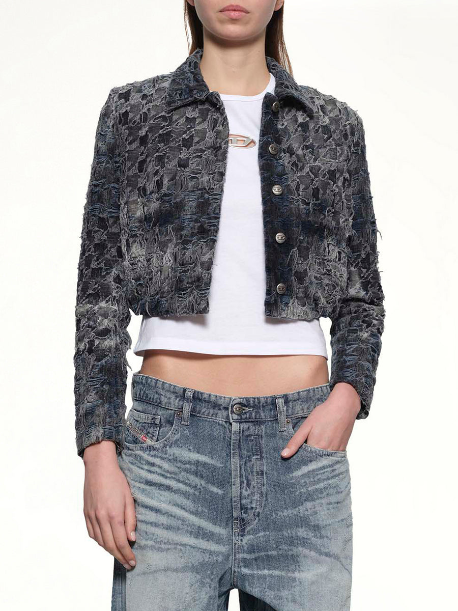 DE-URSY-FSH Denim Jacket in Blue