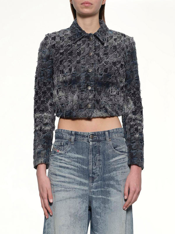DE-URSY-FSH Denim Jacket in Blue