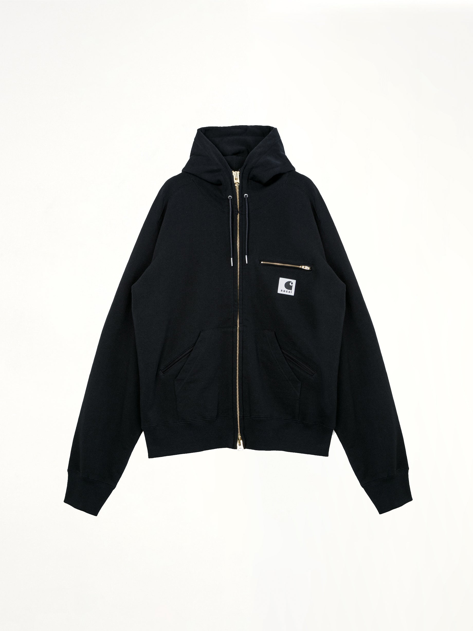 Carhartt WIP 黑色棉质平纹针织连帽衫