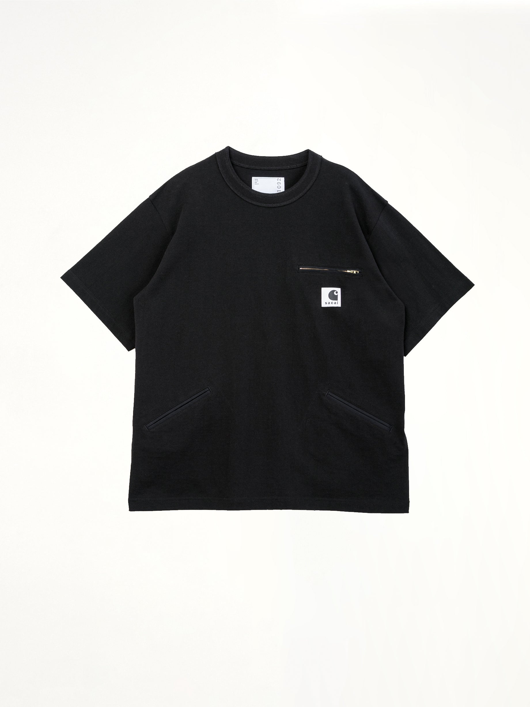 블랙 Carhartt WIP 코튼 저지 티셔츠